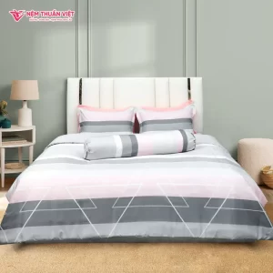 Bộ Ga Giường Mền Thuần Việt ECTC 01 – Lụa Thoáng Mát, Thấm Hút Mồ Hôi Tốt