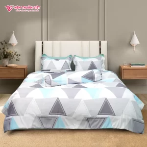 Bộ Ga Giường Mền Thuần Việt ECTC 03 – Lụa Thoáng Mát, Thấm Hút Mồ Hôi Tốt